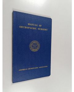 käytetty kirja Manual of orthopaedic surgery