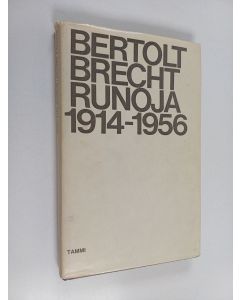 Kirjailijan Bertolt Brecht käytetty kirja Runoja 1914-1956