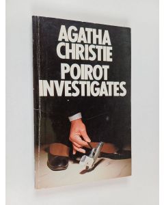 Kirjailijan Agatha Christie käytetty kirja Poirot investigates