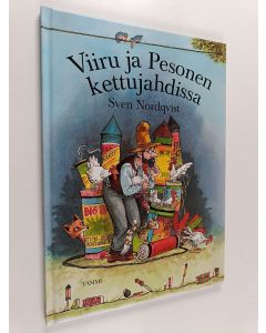 Kirjailijan Sven Nordqvist käytetty kirja Viiru ja Pesonen kettujahdissa