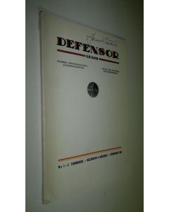 käytetty kirja Defensor legis : Suomen asianajajaliiton äänenkannattaja 1984 nro 1-2
