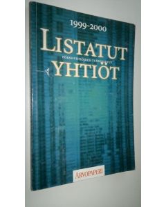 käytetty kirja Listatut yhtiöt 1999-2000