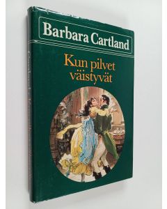 Kirjailijan Barbara Cartland käytetty kirja Kun pilvet väistyvät