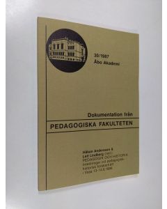käytetty kirja Pedagogik och historia : inledningar vid pedagogisk-historisk forskarträff i Vasa 13.-14.6.1986