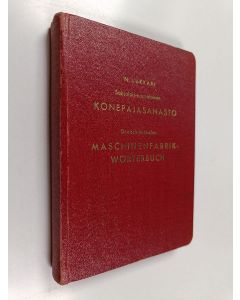 Kirjailijan N. Lukkari käytetty kirja Saksalais-suomalainen konepajasanasto