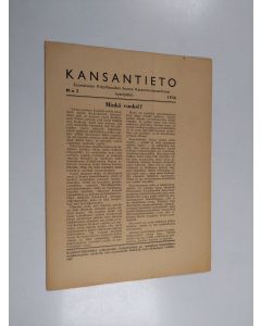 uusi teos Kansantieto 2/1936