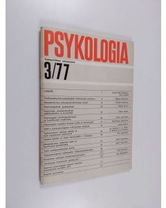 käytetty teos Psykologia 3/77