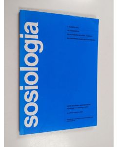 käytetty kirja Sosiologia 2/2013 : Westermarck-seuran julkaisu