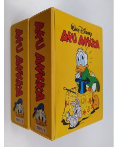 Kirjailijan Walt Disney käytetty teos Aku Ankka vuosikerta 1991 (2 kansiossa)