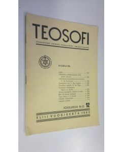 käytetty teos Teosofi n:o 12/1962