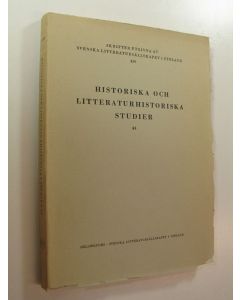 käytetty kirja Historiska och litteraturhistoriska studier 44