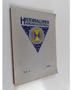 käytetty kirja Historiallinen aikakauskirja n:o 4/1960