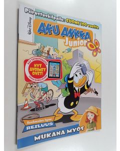 Kirjailijan Walt Disney käytetty teos Aku Ankka juniori 9/2017