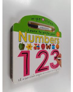 Kirjailijan Wipe Clean käytetty kirja Learn to Write Your Numbers 12