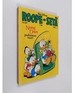 Kirjailijan Walt Disney käytetty kirja Roope-setä 11/1996 (nro 207)
