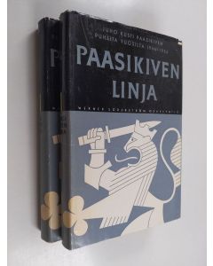 Kirjailijan J. K. Paasikivi käytetty kirja Paasikiven linja 1-2 : Juho Kusti Paasikiven puheita ja esitelmiä vuosilta 1923-1956