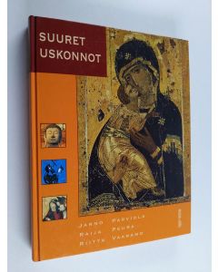 Kirjailijan Jarno Parviola käytetty kirja Suuret uskonnot : Uskontotieto ; Kristittyjen pyhä kirja ; Kirkkotieto