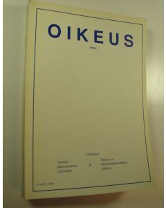 käytetty kirja Oikeus, 1-4/1990