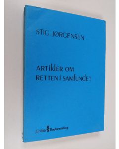 Kirjailijan Stig Jorgensen käytetty kirja Artikler om retten i samfundet