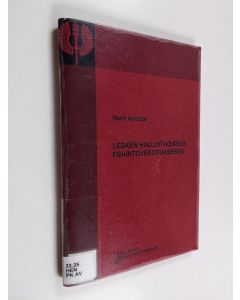 Kirjailijan Martti Henttula käytetty teos Lesken hallintaoikeus perintöverotuksessa