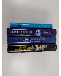 käytetty kirja Clive Cussler -setti (4 kirjaa) : Hurrikaanin silmässä ; Jäävirta ; Valhalla nousee ; Jäinen hauta