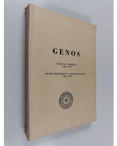 käytetty kirja Genos : Sisällys 1930-1979 = Innehåll ; Henkilöhakemisto 1960-1979 = Personregister