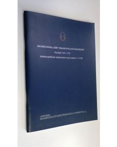 käytetty teos Valtakunnalliset maanpuolustuskurssit, Kurssit 101-110, aakkosellinen hakemisto kursseista 1-110