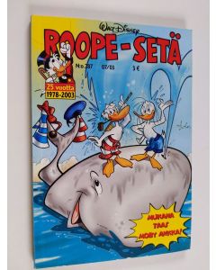 Kirjailijan Walt Disney käytetty kirja Roope-setä 7/03