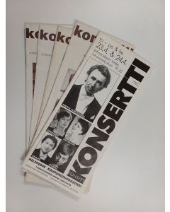 käytetty teos Helsingin kaupunginorkesteri konserttilehti : 5 lehteä : 1992 ; 1994 ; 1996-1998