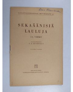 käytetty teos Sekaäänisiä lauluja 16. vihko