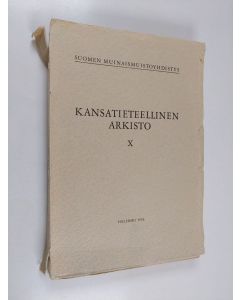 käytetty kirja Kansatieteellinen arkisto 10 : Das Dreschen in Finnland