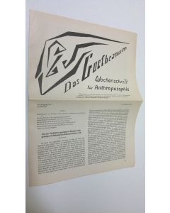 Tekijän Martin Barkhoff  käytetty teos Das Goetheanum nr. 7/1985 : Wochenschrift fur Anthroposophie