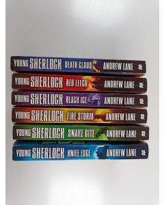 Kirjailijan Andrew Lane käytetty kirja Young Sherlock 1-6 : Death cloud ; Red leech ; Black ice ; Fire storm ; Snake bite ; Knife edge