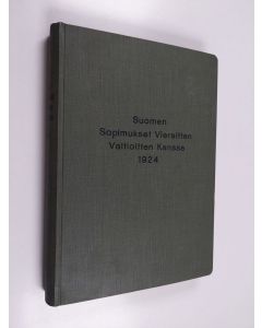 käytetty kirja Suomen sopimukset vieraitten valtioitten kanssa 1924