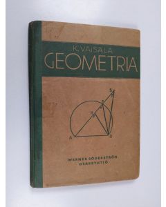 Kirjailijan K. Väisälä käytetty kirja Geometria