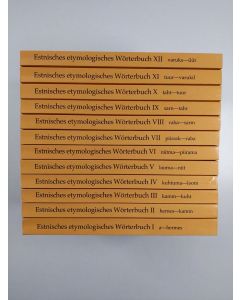 Kirjailijan Julius Mägiste käytetty kirja Estnisches etymologisches Wörterbuch 1-12