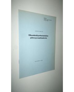 Kirjailijan Jouko Halila käytetty kirja Oikeudenkäyntiasiamiehen pätevyysvaatimuksista