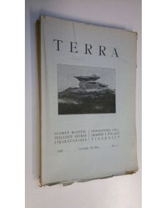 käytetty kirja Terra 1928 n:o 1-4 : Suomen maantieteellisen seuran aikakauskirja