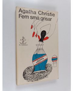 Kirjailijan Agatha Christie käytetty kirja Fem små grisar