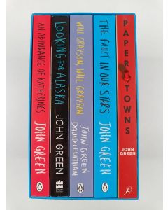 Kirjailijan John Green käytetty kirja John Green setti (5 kirjaa) : An abundance of Katherines ; Looking for Alaska ; Will Grayson, Will Grayson ; The Fault in our stars ; Paper Towns (kotelossa)