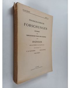 Kirjailijan Paavo Ravila & Y. H. Toivonen ym. käytetty kirja Finnisch-Ugrische forschungen zeitschrift für Finnisch-Ugrische Sprach- und Volkskunde nebst Anzeiger unter mitwirkung von Fachgenossen, band 28
