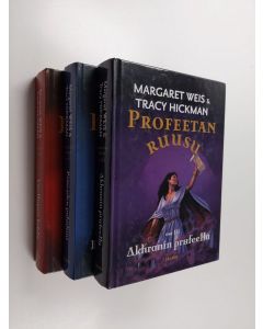 Kirjailijan Margaret Weis käytetty kirja Profeetan ruusu 1-3  : Vaeltajan tahto ; Pimeyden paladiini ; Akhranin profeetta