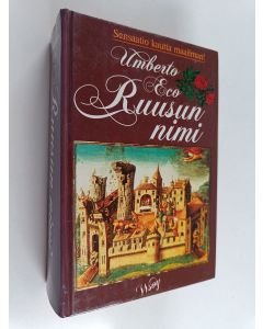 Kirjailijan Umberto Eco käytetty kirja Ruusun nimi