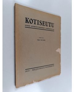 käytetty kirja Kotiseutu 1923