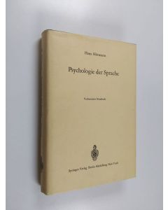 Kirjailijan Hans Hörmann käytetty kirja Psychologie der Sprache
