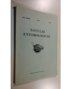 käytetty kirja Notulae entomologicae n:o 3/1959