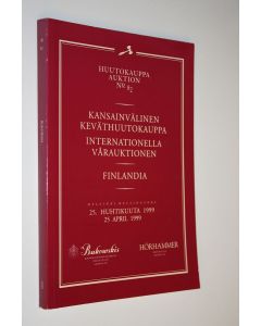 käytetty kirja Kansainvälinen keväthuutokauppa 25.4.1999