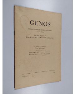 käytetty teos Genos 2/1957