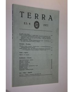 käytetty kirja Terra, 83:4, 1971 + liite: hakemisto 1962-1969 : Suomen maantieteellisen seuran aikakauskirja