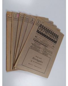 käytetty kirja Hembygden :; tidskrift för svensk folkkunskap och hembygdsforskning i Finland vuosikerta 1913 (nrot 1-9, puuttuu numero 10)
